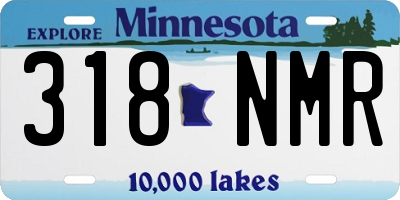MN license plate 318NMR