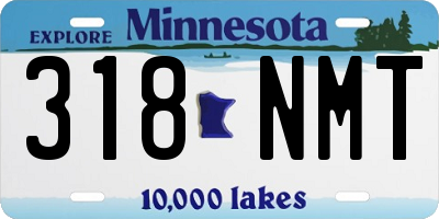 MN license plate 318NMT
