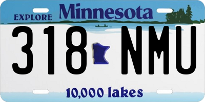 MN license plate 318NMU