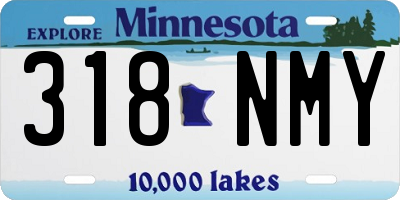 MN license plate 318NMY
