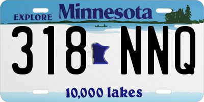 MN license plate 318NNQ