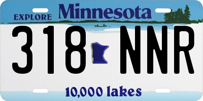 MN license plate 318NNR