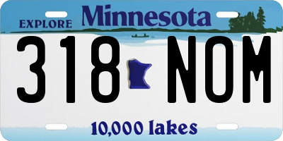 MN license plate 318NOM