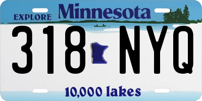 MN license plate 318NYQ