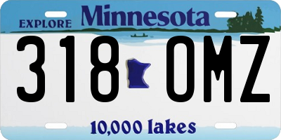 MN license plate 318OMZ