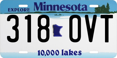 MN license plate 318OVT