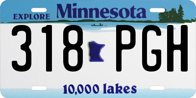 MN license plate 318PGH