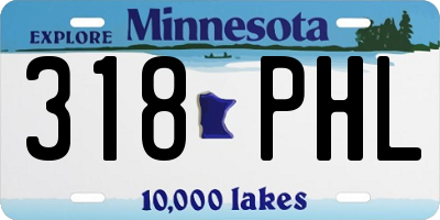 MN license plate 318PHL