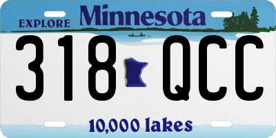 MN license plate 318QCC