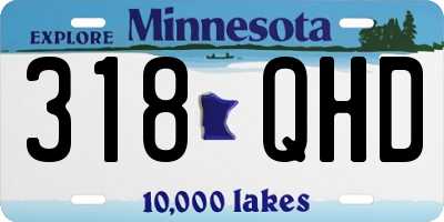 MN license plate 318QHD