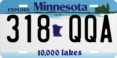 MN license plate 318QQA