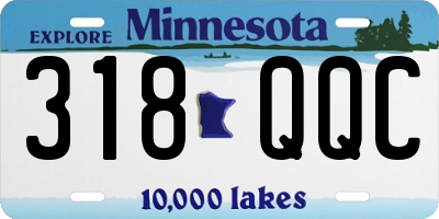 MN license plate 318QQC