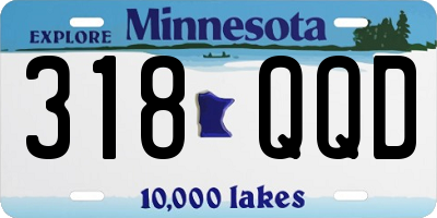 MN license plate 318QQD