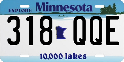 MN license plate 318QQE