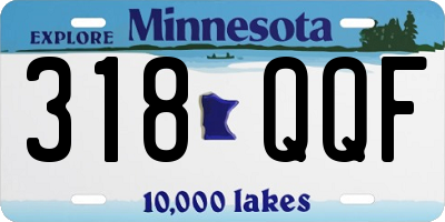 MN license plate 318QQF