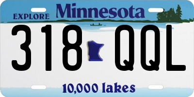 MN license plate 318QQL