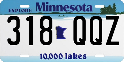 MN license plate 318QQZ