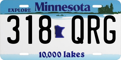 MN license plate 318QRG