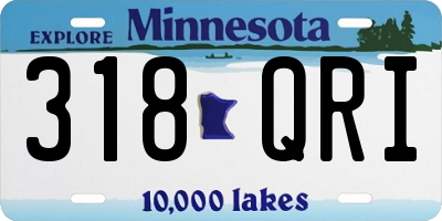 MN license plate 318QRI
