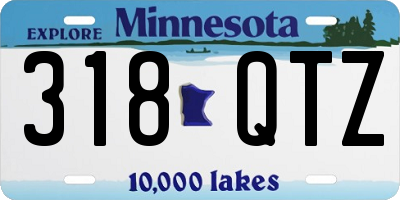MN license plate 318QTZ