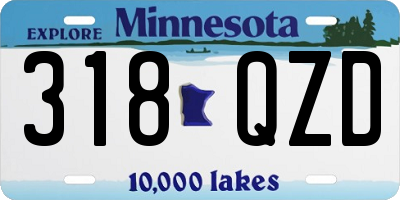 MN license plate 318QZD