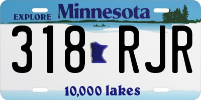 MN license plate 318RJR