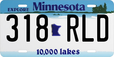 MN license plate 318RLD