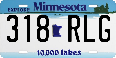MN license plate 318RLG