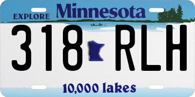 MN license plate 318RLH