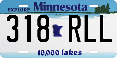 MN license plate 318RLL