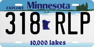 MN license plate 318RLP