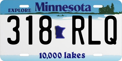 MN license plate 318RLQ