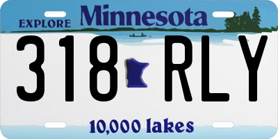MN license plate 318RLY