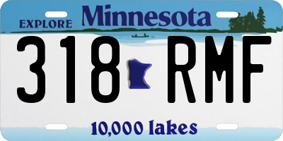 MN license plate 318RMF