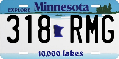 MN license plate 318RMG