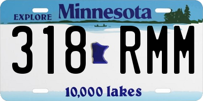 MN license plate 318RMM