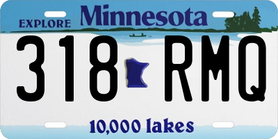 MN license plate 318RMQ