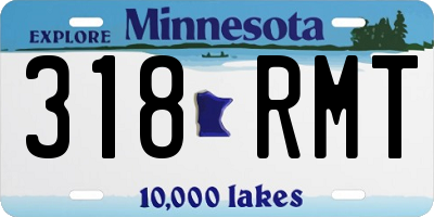 MN license plate 318RMT