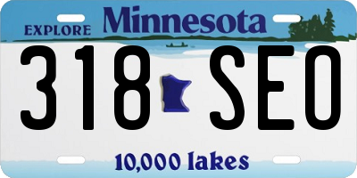 MN license plate 318SEO