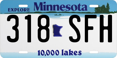 MN license plate 318SFH