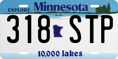 MN license plate 318STP