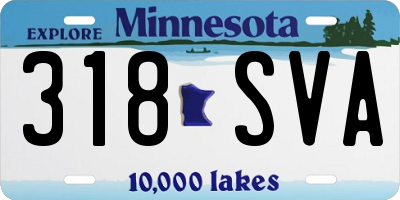 MN license plate 318SVA