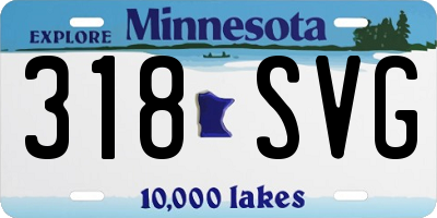 MN license plate 318SVG
