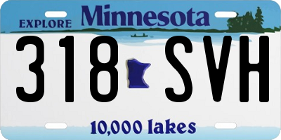 MN license plate 318SVH
