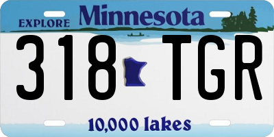 MN license plate 318TGR