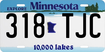MN license plate 318TJC