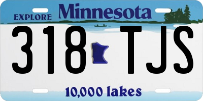 MN license plate 318TJS