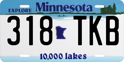 MN license plate 318TKB
