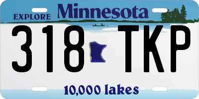 MN license plate 318TKP