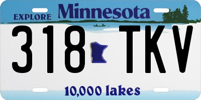 MN license plate 318TKV